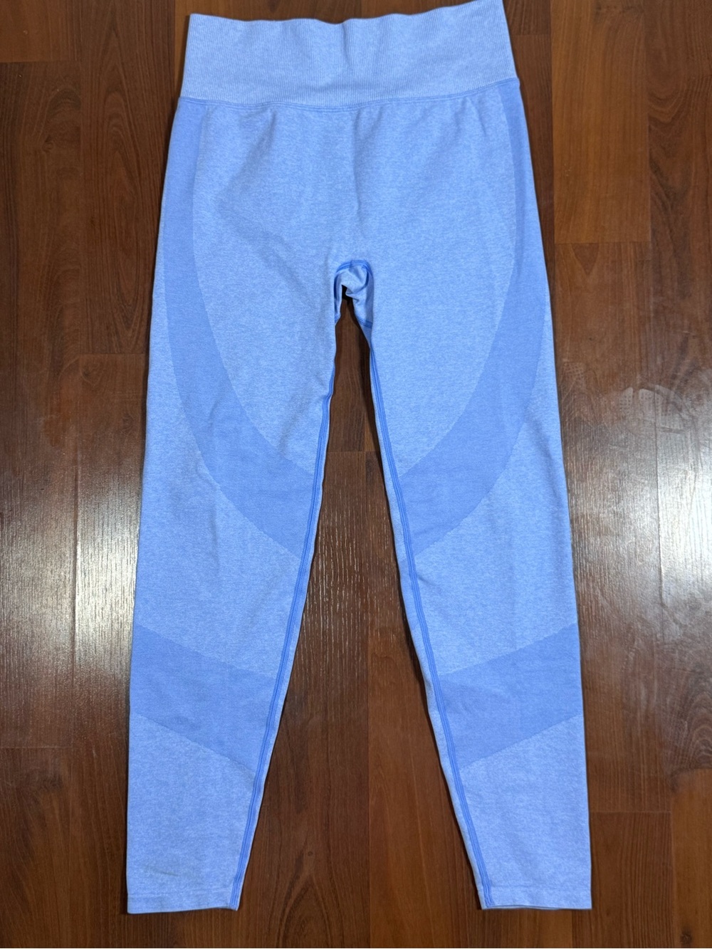 PINK Victoria's Secret Light Blue Ribbed Waistband Top